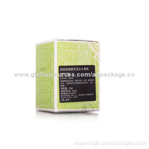 Paper Box with Perfume Smell, Made of Gold Foil Material